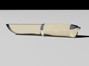 3d model guilded knife
