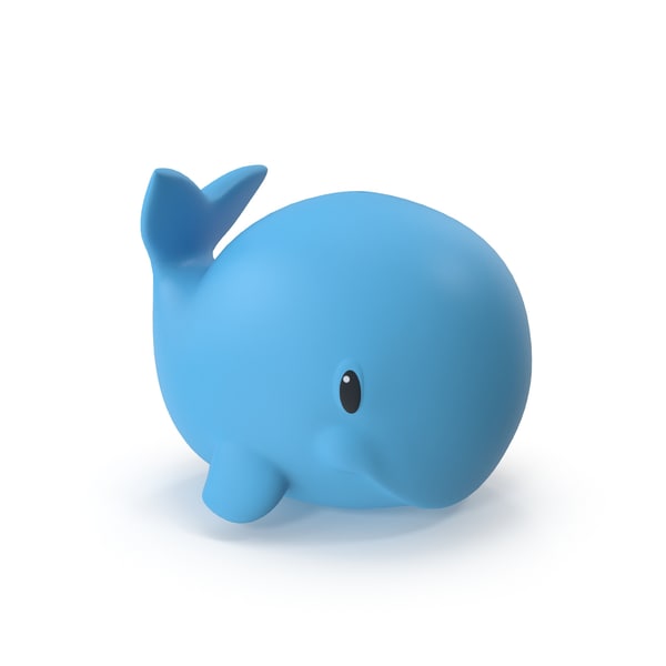 rubber toy whale 3d model
