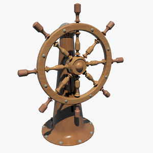 ship wheel 3d model