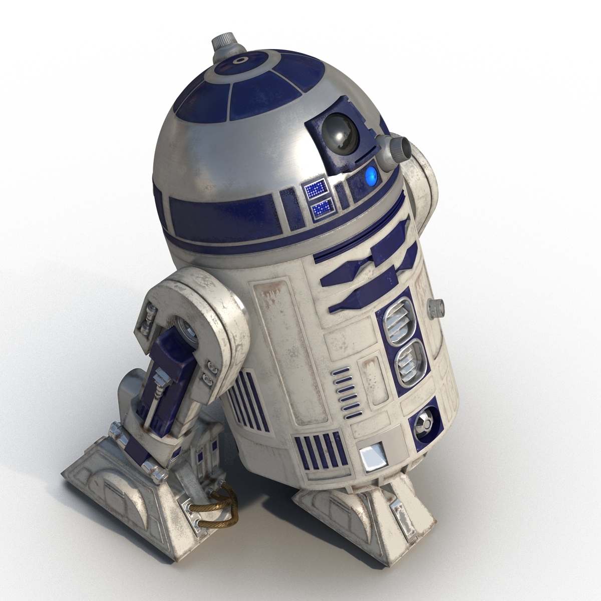 3d r2 d2 modeled model