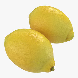 3d lemon realistic model