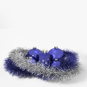 3d model candle tinsel