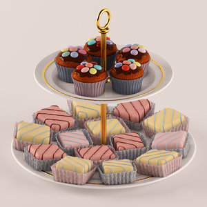 3d cakes v-ray realistic model