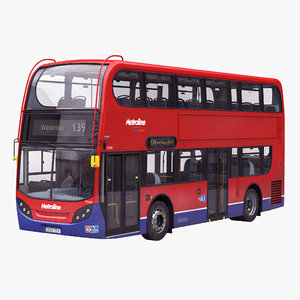 london bus enviro 400 3d c4d