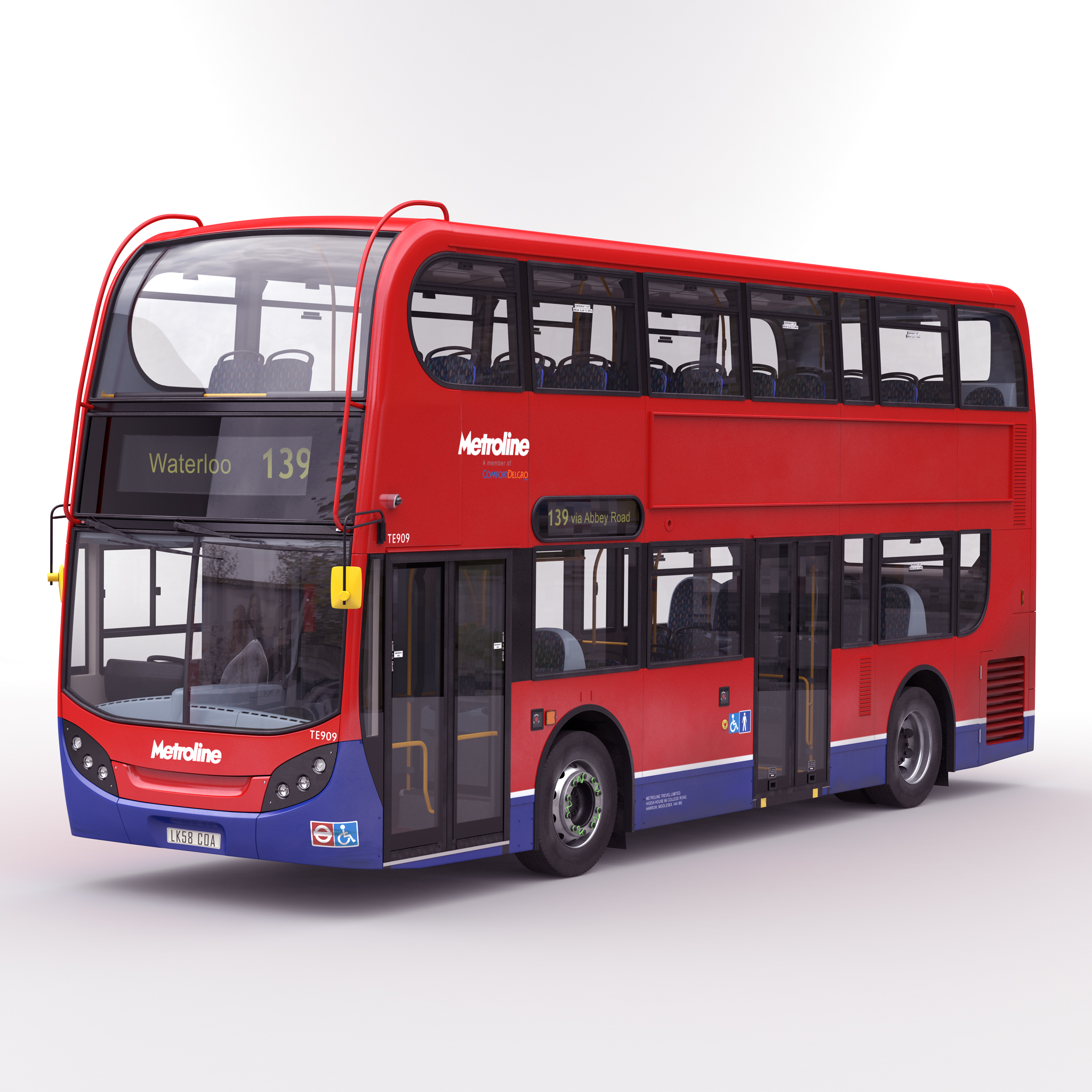 london bus enviro 400 3d c4d