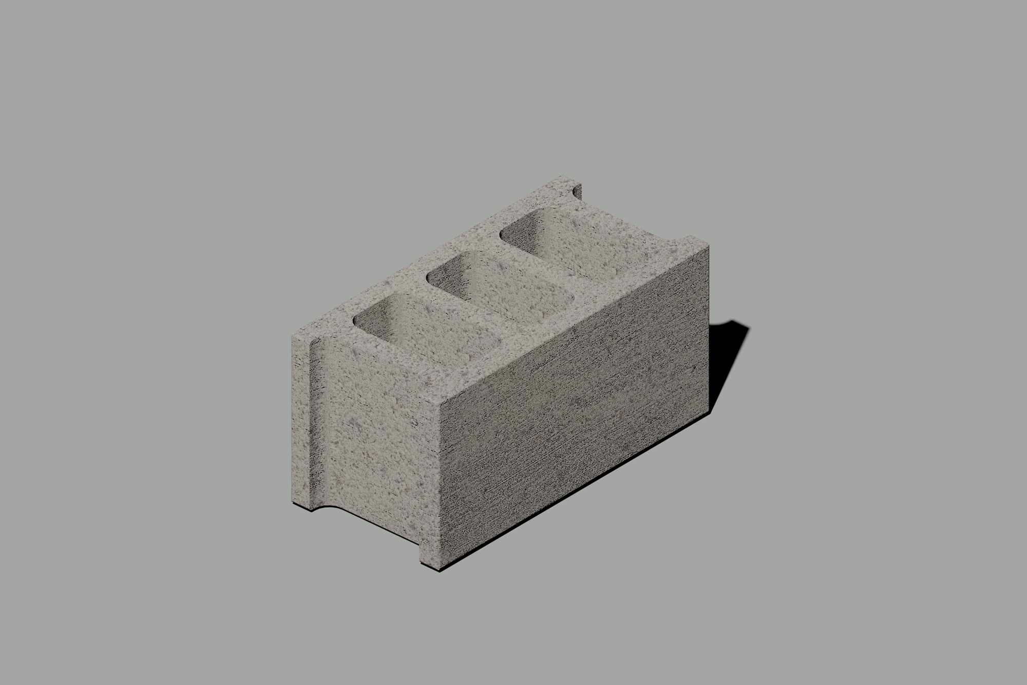 concrete block 3d dwg