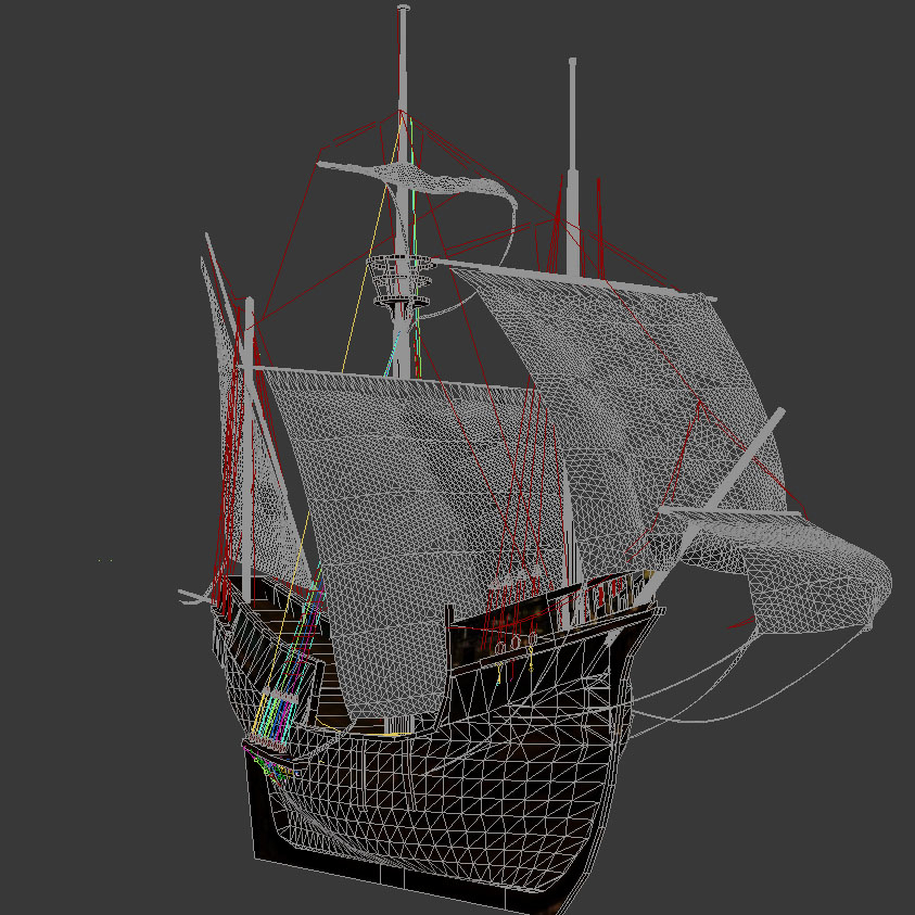 medieval carrack 3d model