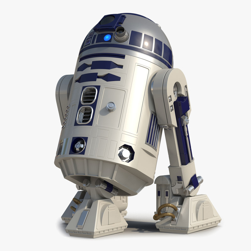 star wars character r2  d2  3d  model 