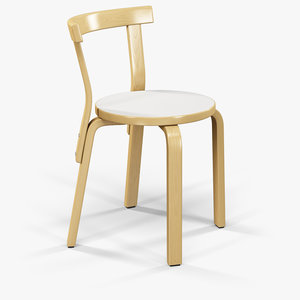 3d model artek 68 chair