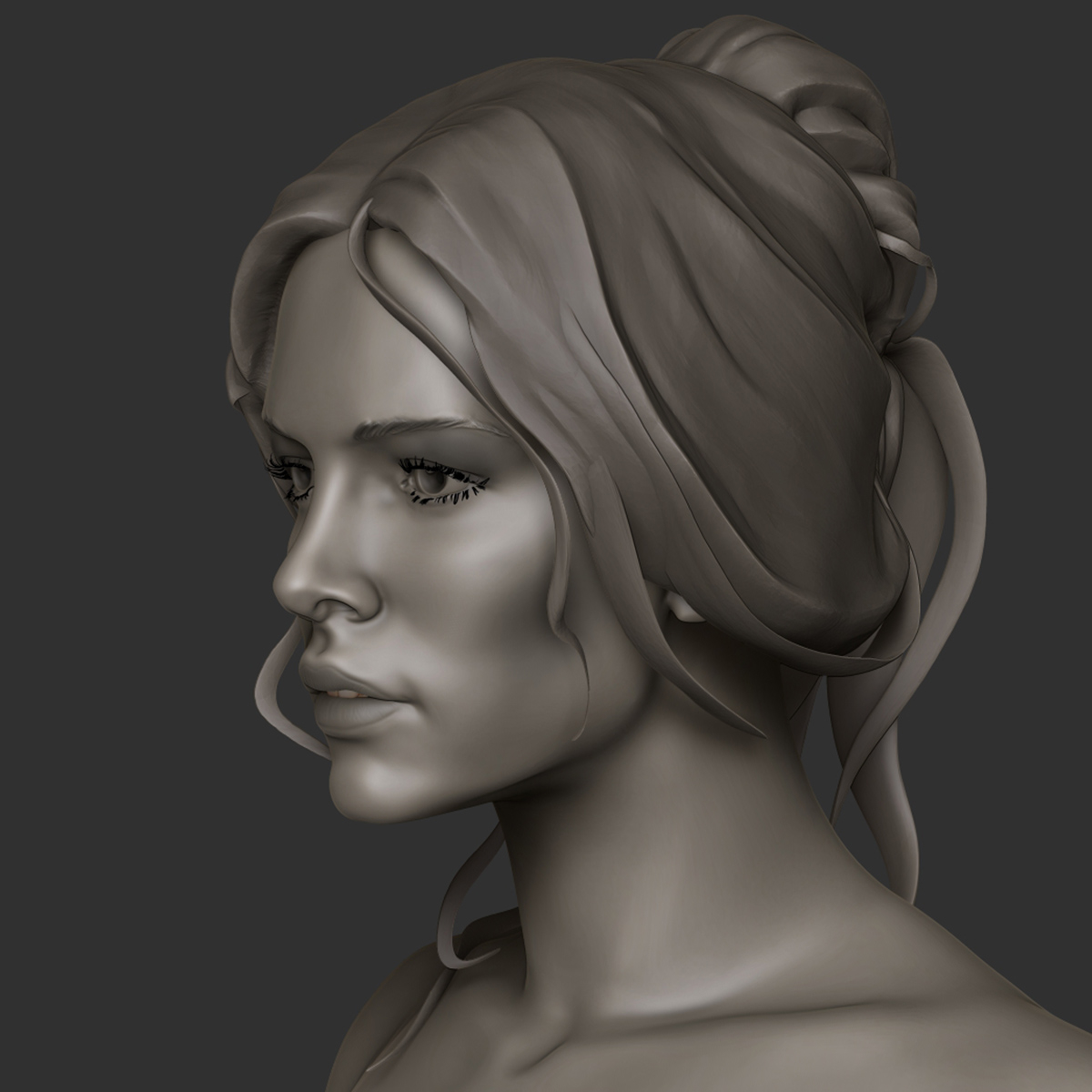 Zbrush Female Eva 3d Model Female Woman Face Zbrush Images