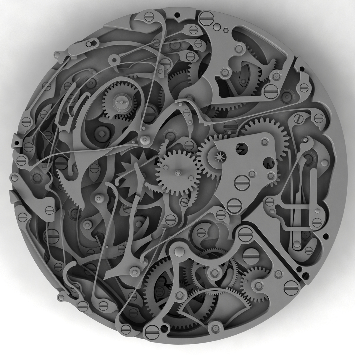 watch mechanism 3d 3ds