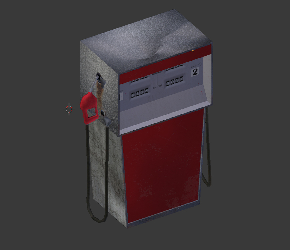 3d model gas pump