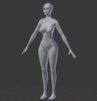 Blender Woman Model