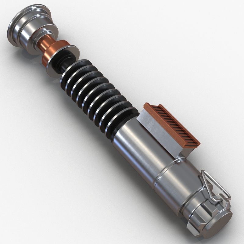 luke skywalker lightsaber 2 3d model