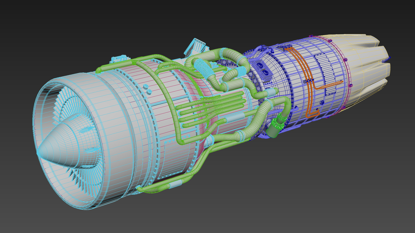 3d turbine model