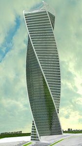 3d evolution tower skyscraper