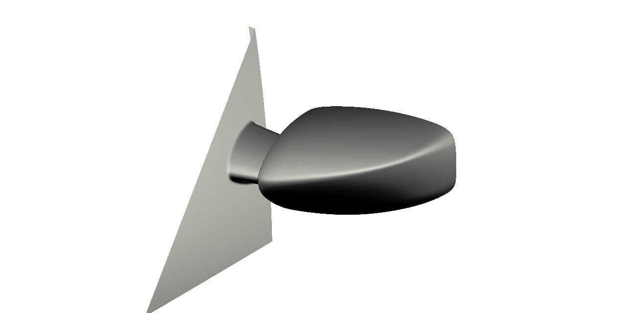 generic car mirror 3d model