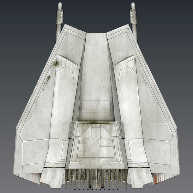 star wars t-47 airspeeder 3d model