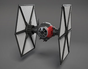 new order tie-fighter star 3d model
