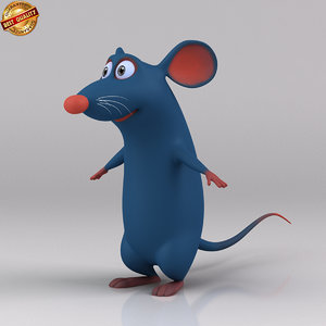 3d rat cartoon toon