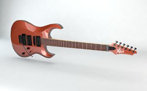 electric guitar cort x6 3d model