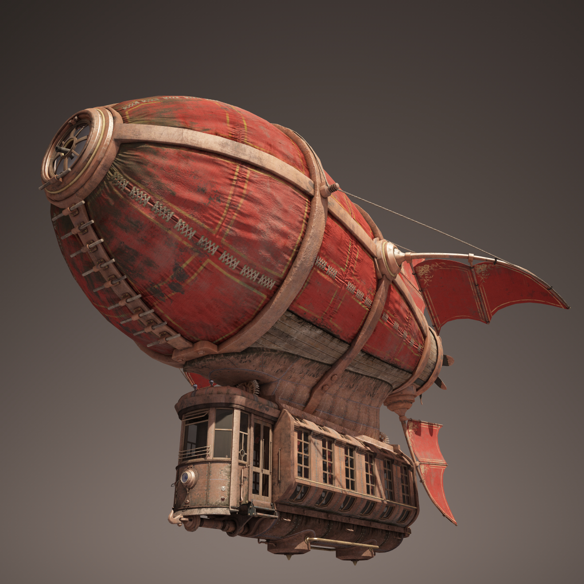 飞艇猩红帆3d模型 - turbosquid 982182