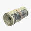 3d roll 100 dollars bills