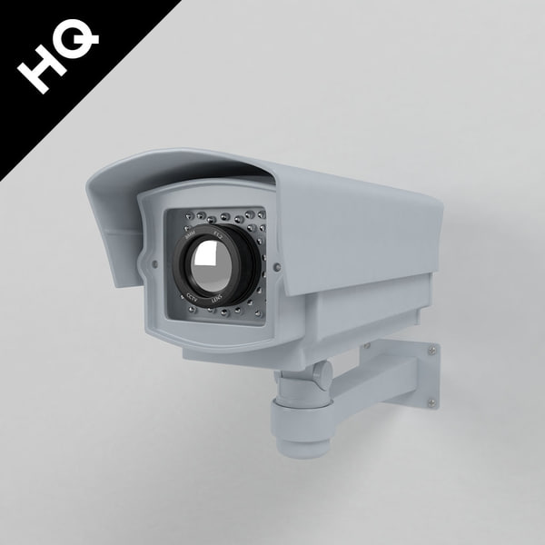 3d model security camera