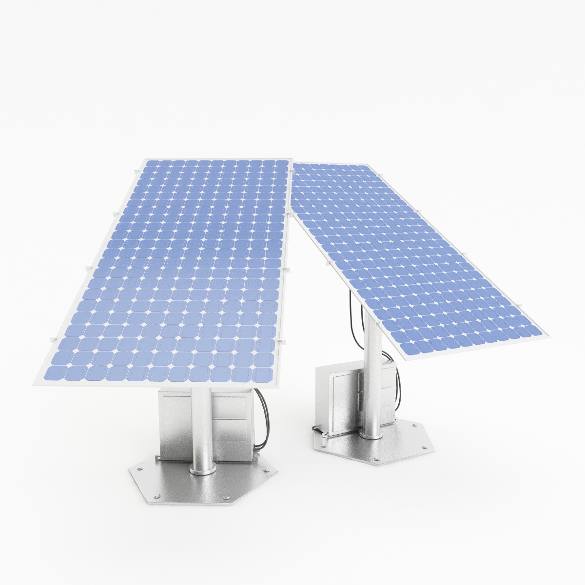 3d solar panel model