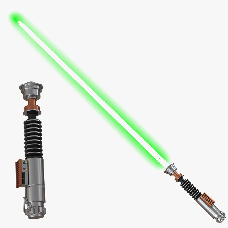 3d luke skywalker lightsaber 2