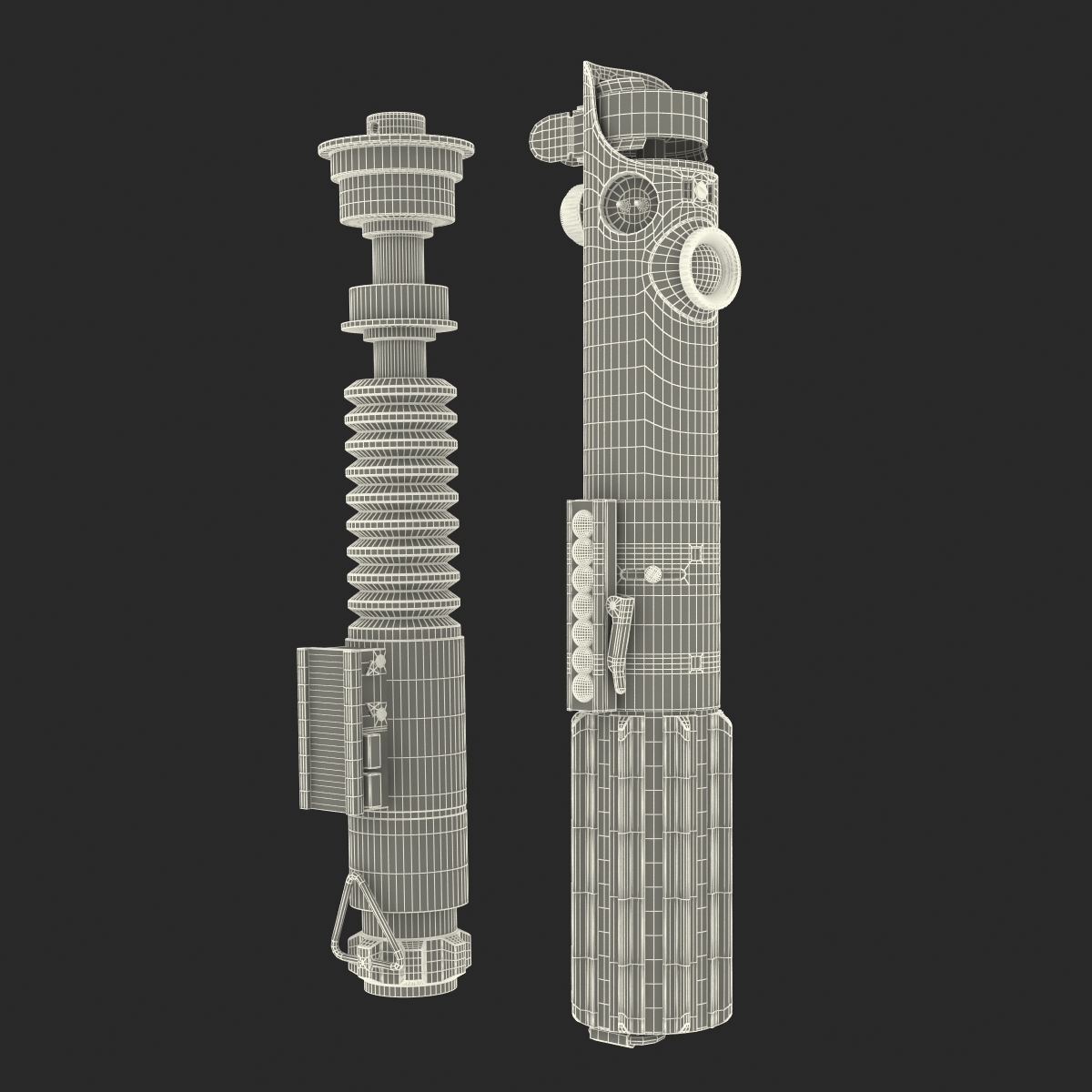 Modèle 3d De Luke Skywalker Lightsabers Modèles 3d Set Turbosquid 982791