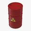 3d model biohazard barrel