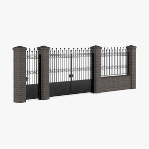 3d wrought iron gate fence