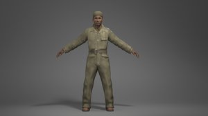 3d model man character