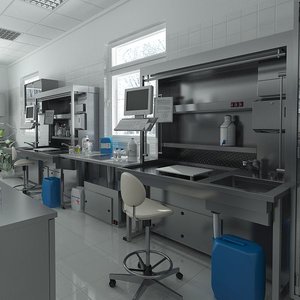 3d model anatomy pathology laboratory equipment
