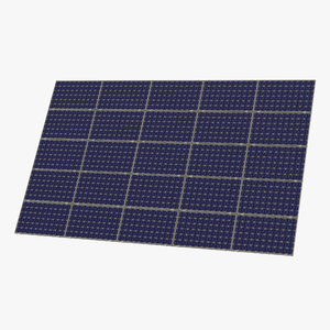 3d model solar panel 3