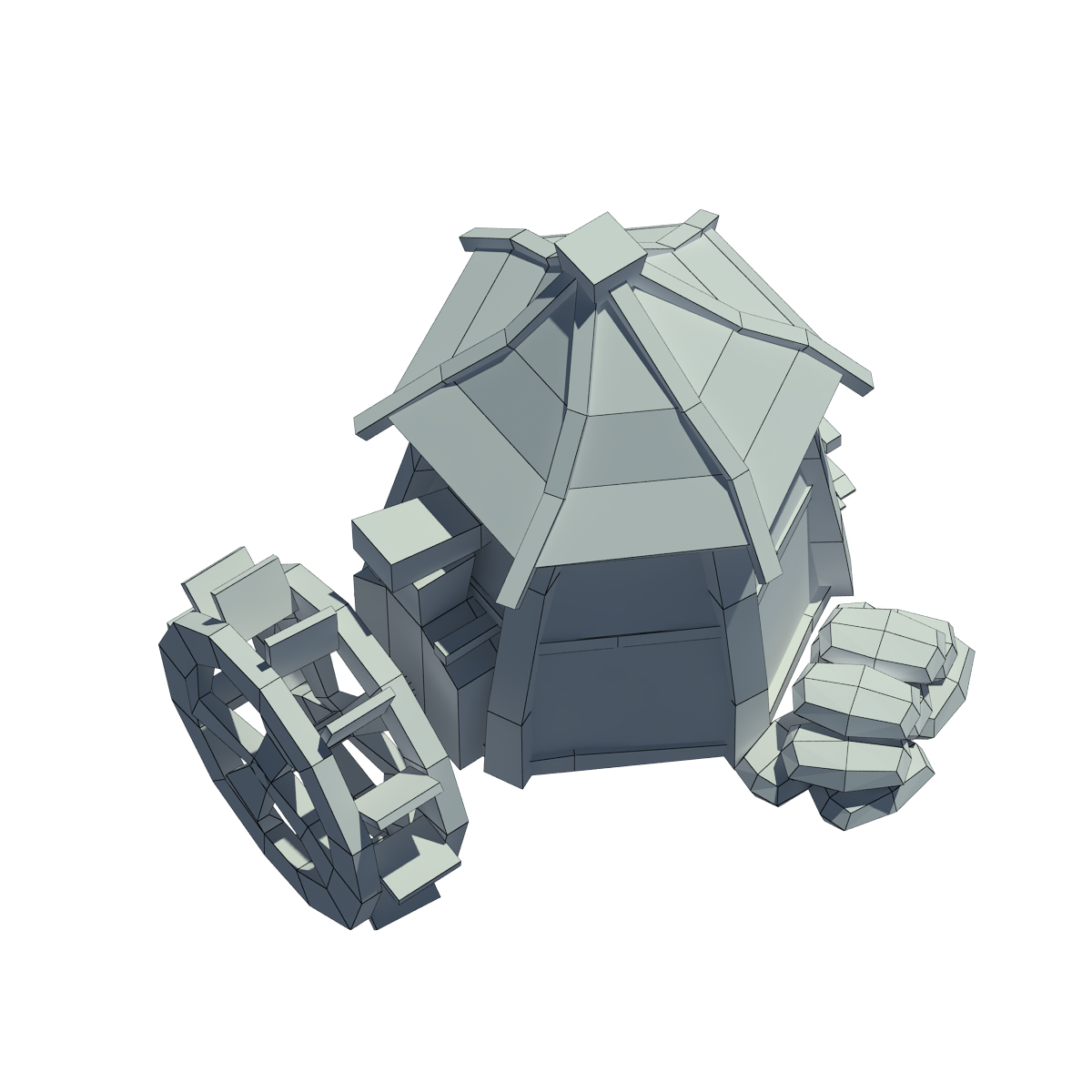 卡通水磨坊3d模型