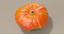 3d model orange turban squash pumpkin