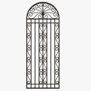 3d wrought iron gate