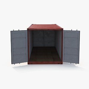 3d model shipping container