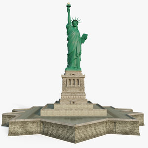 3d model liberty statue