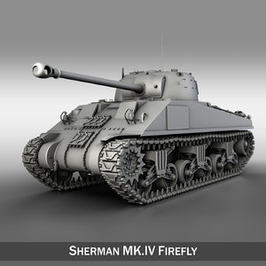 3d model m4 sherman firefly vc