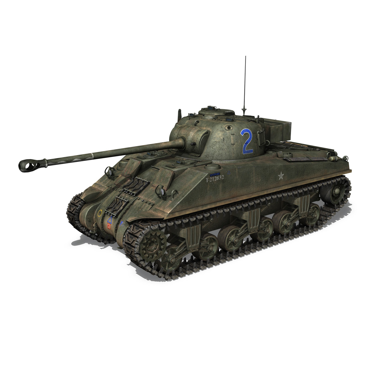 3d model m4 sherman firefly vc