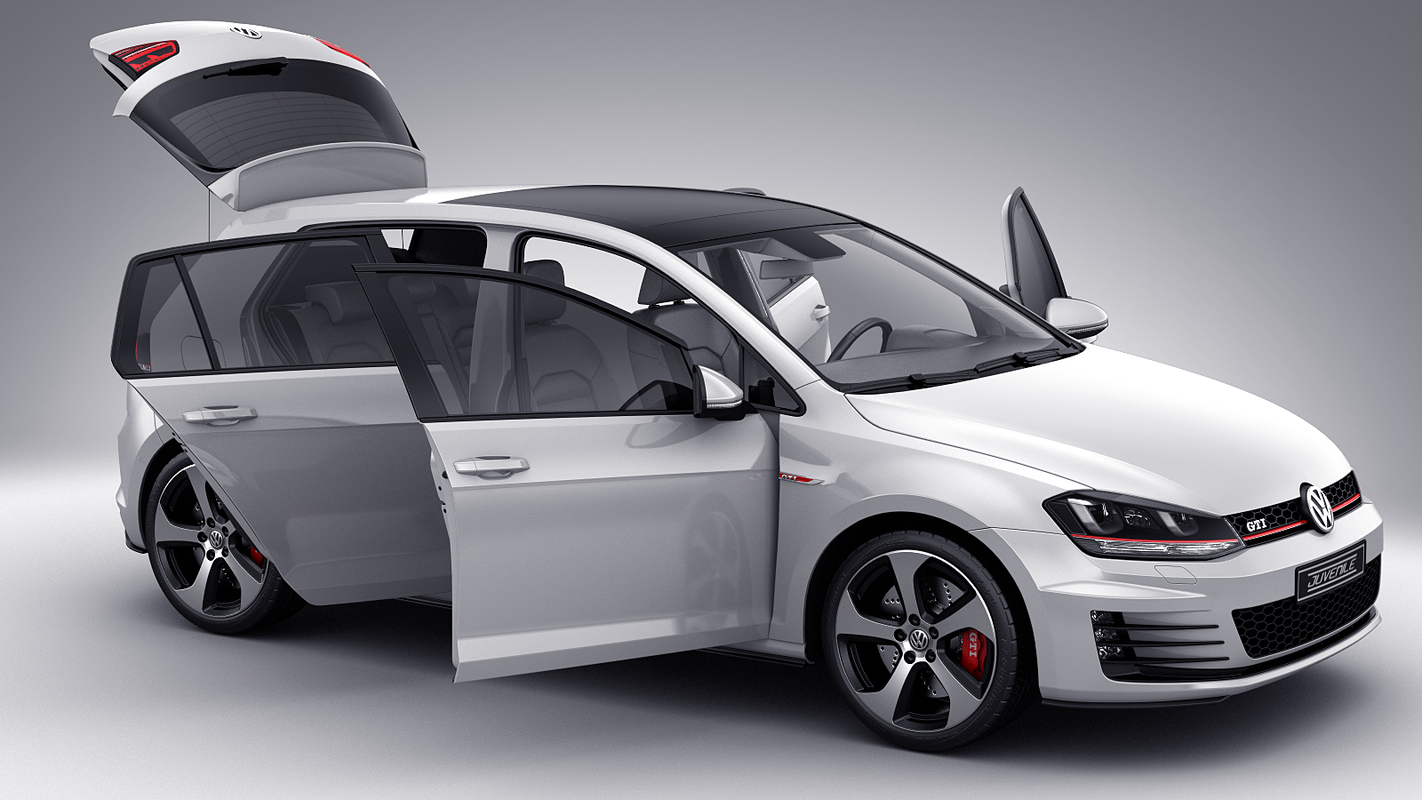 3d model car doors gti