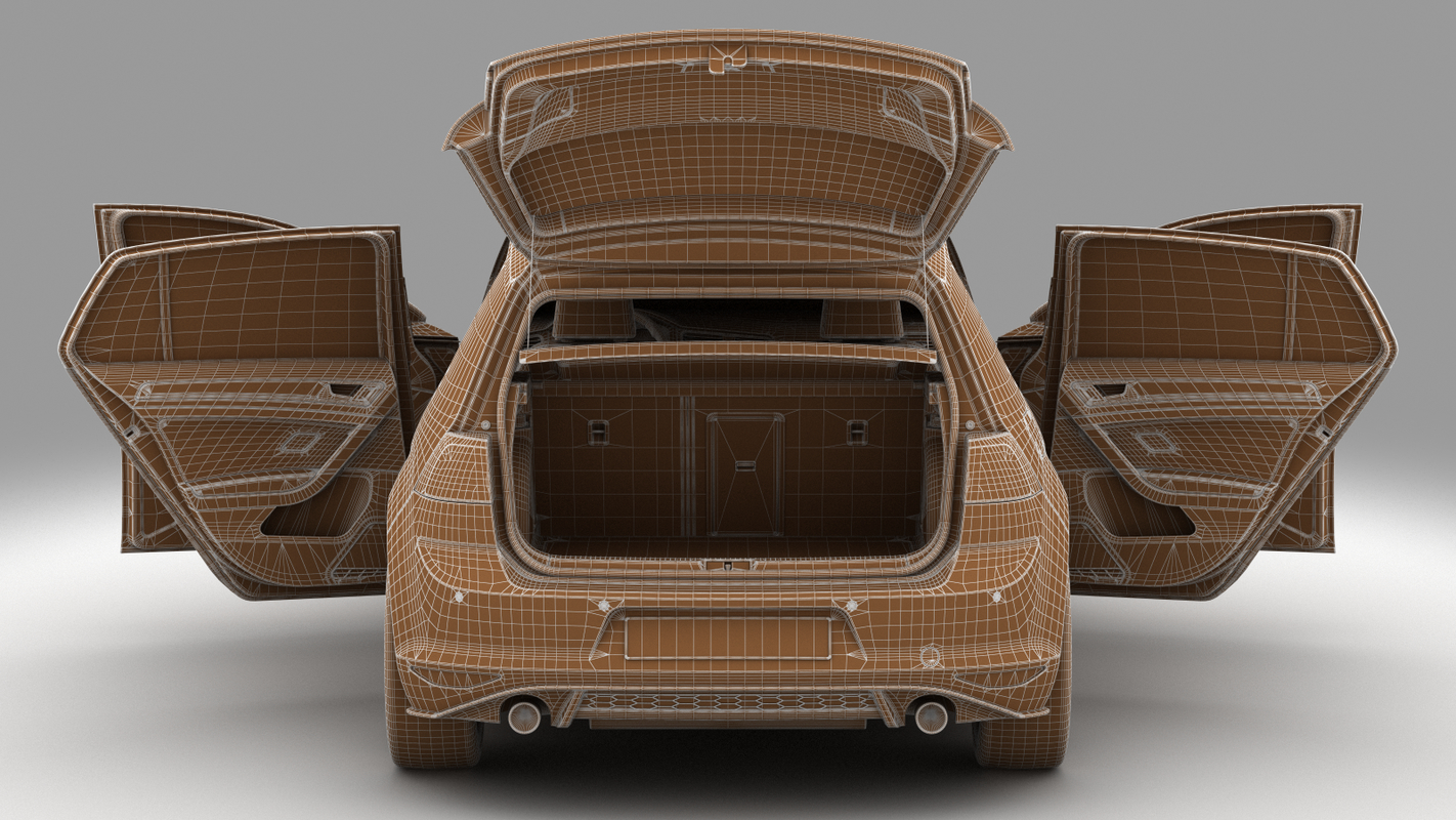3d model car doors gti