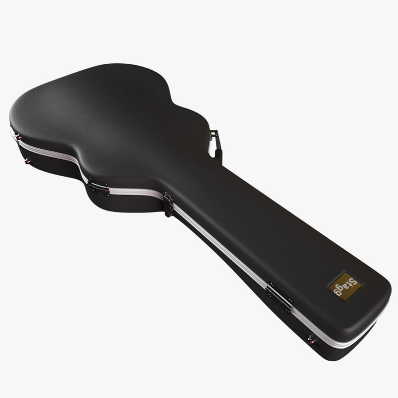 hardshell case acoustic guitar 3ds