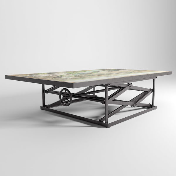3d kare coffee table paris model