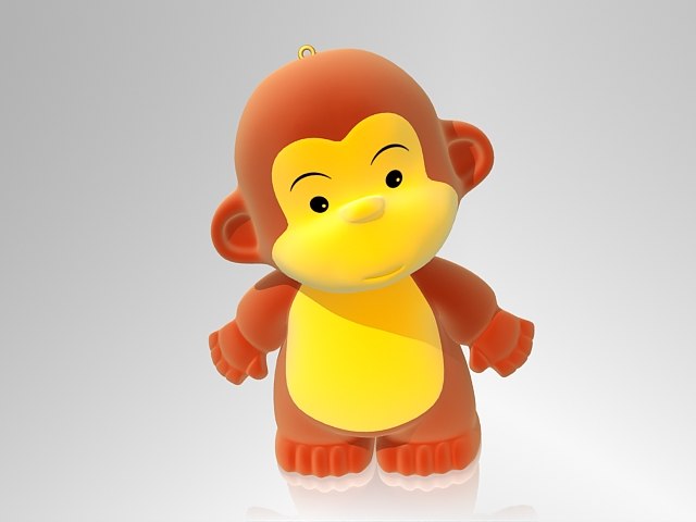 3d obj 2016 monkey