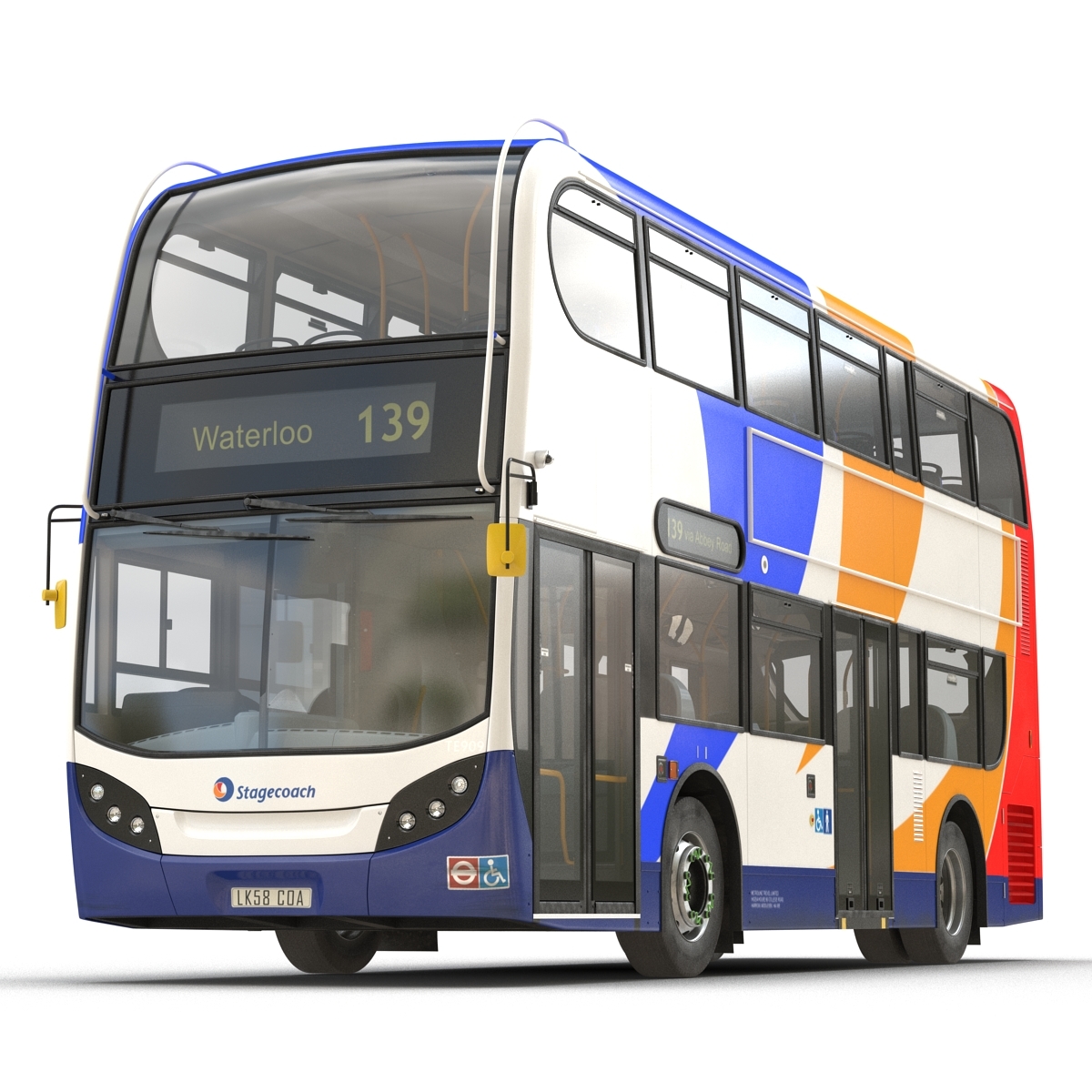 3d model bus enviro400 rigged