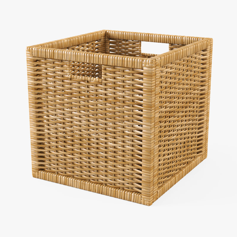 rattan basket ikea branas obj